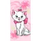 Disney Marie Pink Flower fürdőlepedő, strand törölköző  70*140cm