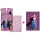 Disney Jégvarázs Purple Wind gyerek, ovis ágyneműhuzat és polár takaró szett