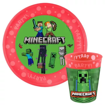 Minecraft Party micro prémium műanyag szett