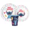 Disney Lilo és Stitch, A csillagkutya Just étkészlet, micro műanyag szett, pohárral 260 ml 