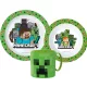 Minecraft Pixelcraft étkészlet, micro műanyag szett bögrével 265 ml 