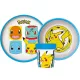 Pokémon Original Team csúszásmentes étkészlet, micro műanyag szett