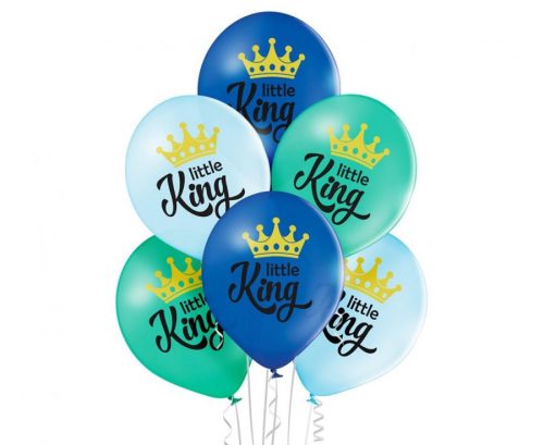 Király Little King léggömb, lufi 6 db-os 12 inch (30cm)