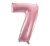 Rózsaszín Light Pink 7-es szám fólia lufi 92 cm