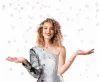 Színes Shiny Party konfetti kilövő 15 cm
