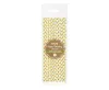 Arany szív Gold Heart papír szívószál 12 db-os