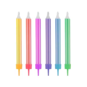 Színes Jumbo Colourful tortagyertya, gyertya szett 12 db-os