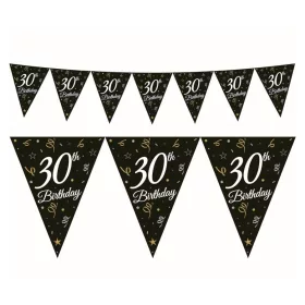Happy Birthday 30 B&C zászlófüzér 270 cm