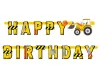Építkezés Building Blocks Happy Birthday felirat 220 cm