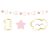 Első születésnap Pink 1st Birthday mini girland 120 cm
