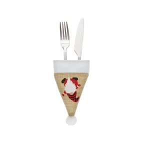 Karácsonyi Gnome evőeszköz kabát 11 cm