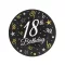 Happy Birthday 18 B&C papírtányér 6 db-os 18 cm