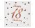 Happy Birthday 18 B&C White szalvéta 20 db-os 33x33 cm