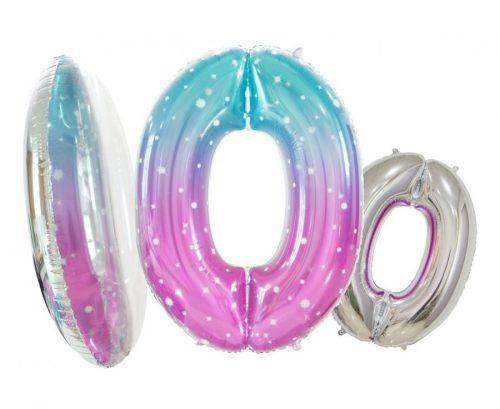 Űr Space 0-ás szám fólia lufi 78 cm