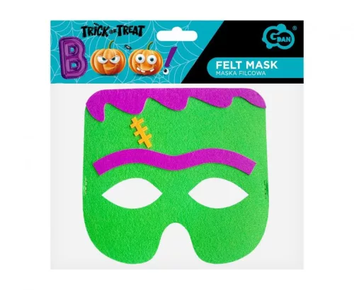 Szörny Green filc maszk 18 cm
