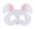 Nyuszi Rabbit filc maszk 18,5 cm