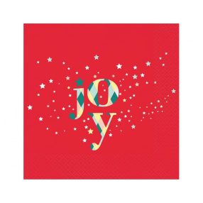Karácsonyi Red Joy szalvéta 20 db-os 33x33 cm