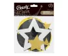 Csillag Glitter Stars szalag dekoráció 6 db-os szett