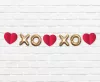Szerelem XOXO papír girland 200 cm