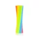 Színes Colorful műanyag szívószál 10 db-os