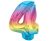 Színes 4-es Rainbow szám fólia lufi 92 cm
