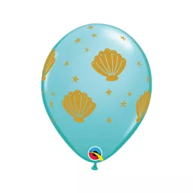 Kagyló Sea léggömb, lufi 6 db-os 11 inch (28 cm)