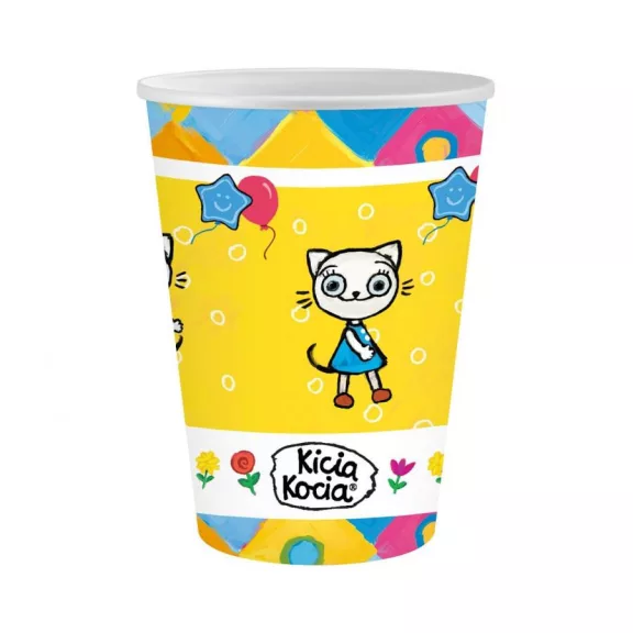 Cicás Kitty Kitten papír pohár 6 db-os 250 ml