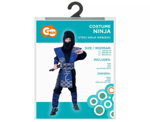Nindzsa Blue Style jelmez 110/120 cm