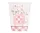 Rózsaszín Elefánt Floral papír pohár 8 db-os 266 ml