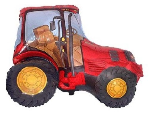 Traktor Red fólia lufi 94 cm (WP)