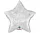 Karácsonyi Silver Star fólia lufi 51 cm