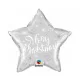 Karácsonyi Silver Star fólia lufi 51 cm