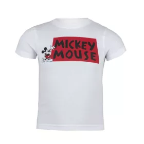  Disney Mickey White gyerek rövid póló, felső 2 - 8 év / 92 - 128 cm