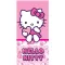 Hello Kitty Pinky Heart fürdőlepedő, strand törölköző 70x140 cm (Fast Dry)