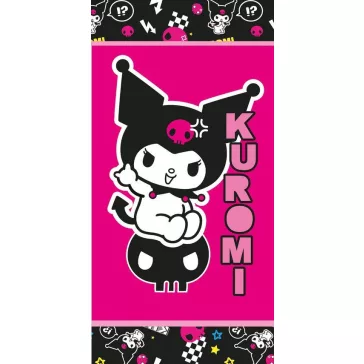   Hello Kitty Kuromi Rebel fürdőlepedő, strand törölköző 70x140 cm (Fast Dry)