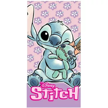   Disney Lilo és Stitch, A csillagkutya Snuggle fürdőlepedő, strand törölköző 70x140 cm (Fast Dry)