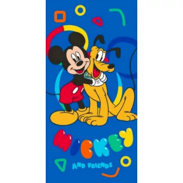   Disney Mickey Pluto Joy fürdőlepedő, strand törölköző 70x140 cm (Fast Dry)