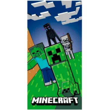   Minecraft Danger Zone fürdőlepedő, strand törölköző 70x140 cm (Fast Dry)