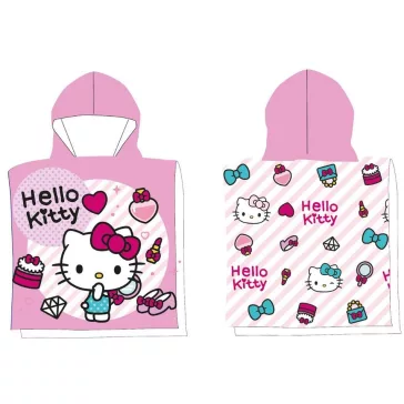   Hello Kitty Fashion strand törölköző poncsó 50x100 cm (Fast Dry)