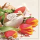 Húsvét Eggs & Catkins szalvéta 20 db-os 33x33 cm