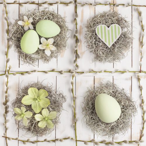 Húsvét Pastel Collage szalvéta 20 db-os 33x33 cm