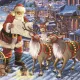 Karácsonyi Reindeers on Roof szalvéta 20 db-os 33x33 cm