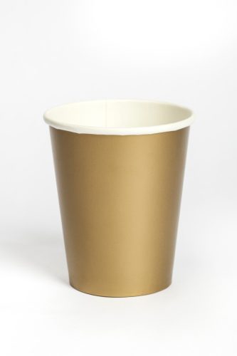Színes Gold papír pohár 8 db-os 250 ml