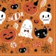 Halloween Orange Booo szalvéta 20 db-os 33x33 cm