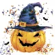 Halloween Creepy Pumpkin szalvéta 20 db-os 33x33 cm