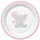 Baby elefánt Pink Balloon papírtányér 8 db-os 18 cm
