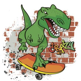 Dinoszaurusz Crazy szalvéta 20 db-os 33x33 cm