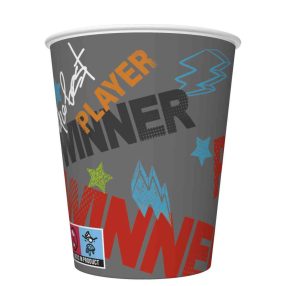 Gamer Joystick papír pohár 8 db-os 250 ml