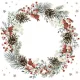 Karácsonyi Wreath on White szalvéta 20 db-os 33x33 cm