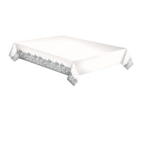 Díszes Silver papír asztalterítő 120x180 cm